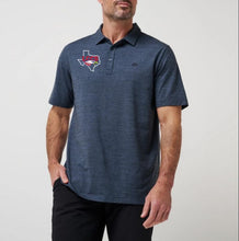 Load image into Gallery viewer, Travis Mathews TX LCCS Men's Heater Polo - Blue