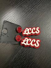 Load image into Gallery viewer, LCCS Red Sparkle earrings
