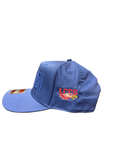 Load image into Gallery viewer, Blue on Blue JESUS WON Hat
