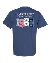 Load image into Gallery viewer, 1980 Patchwork Blue Tshirt
