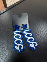 Load image into Gallery viewer, LCCS Blue Star earrings
