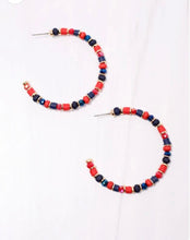 Load image into Gallery viewer, Beaded Hoop Earring
