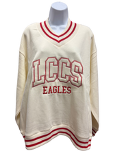 Load image into Gallery viewer, LCCS Letterman V-Neck Pullover

