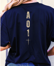 Load image into Gallery viewer, Softball Cotton Navy T-shirt PRE-ORDER closes 2/6
