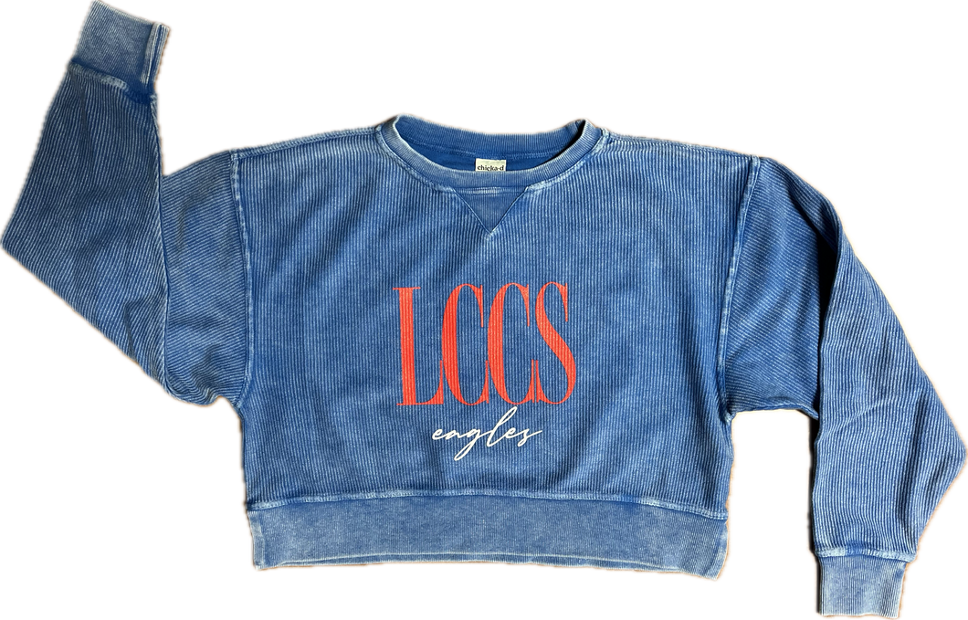 LCCS Blue Boxy Pullover