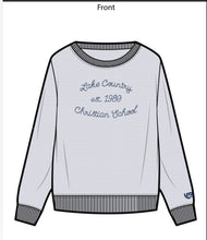Load image into Gallery viewer, LCCS Script Light Blue Sweatshirt
