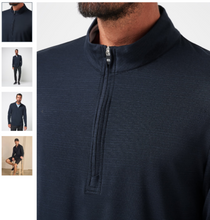 Load image into Gallery viewer, Travis Mathews TX LCCS Black Heater Men&#39;s 1/4 Zip
